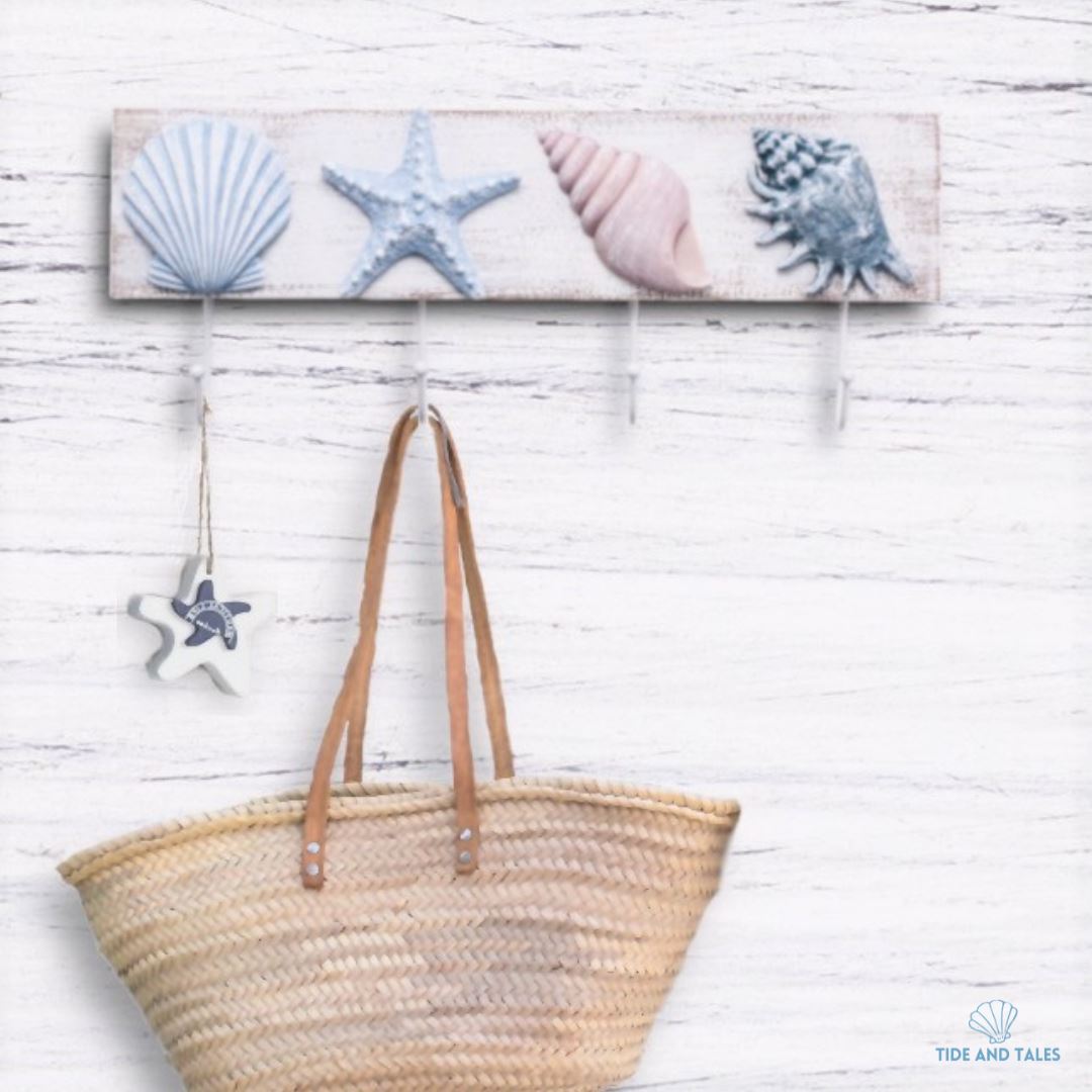 Seashell Wall Rack TIDE AND TALES