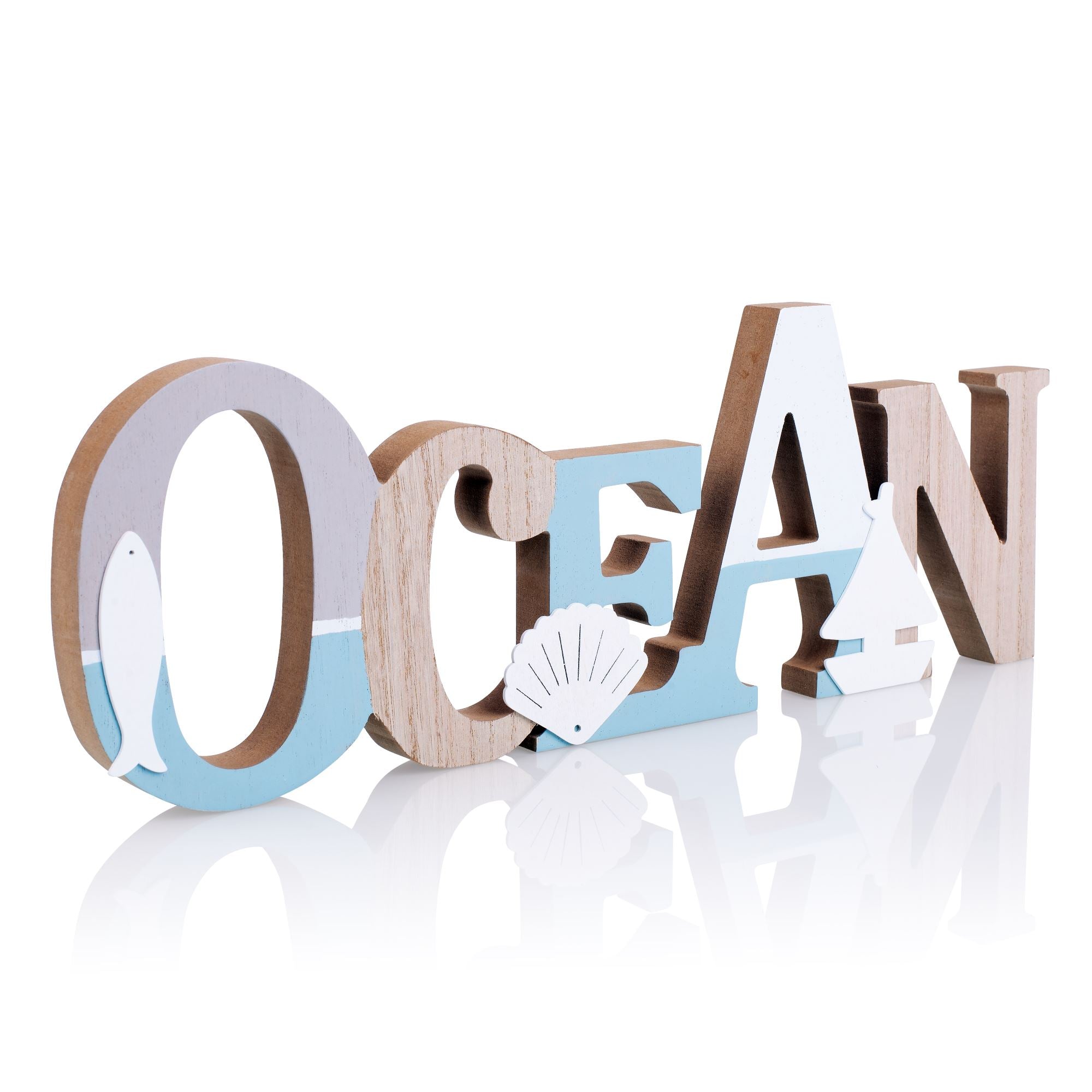 Wooden Ocean Sign TIDE AND TALES